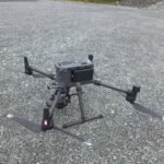 Dron profesional preparado para un levantamiento aéreo